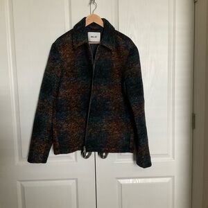 Plaid Men's Jacket - Brown and Blue